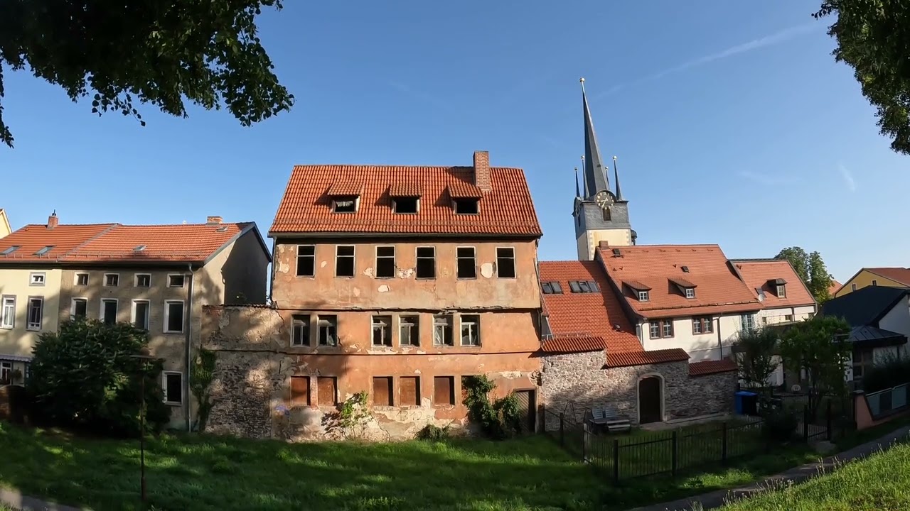 D: Pößneck. Thüringen. Eindrücke aus der Stadtmitte. August 2023