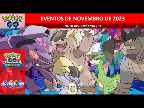 Pokémon GO – Eventos para Novembro 2023 – PokéCenter Blog