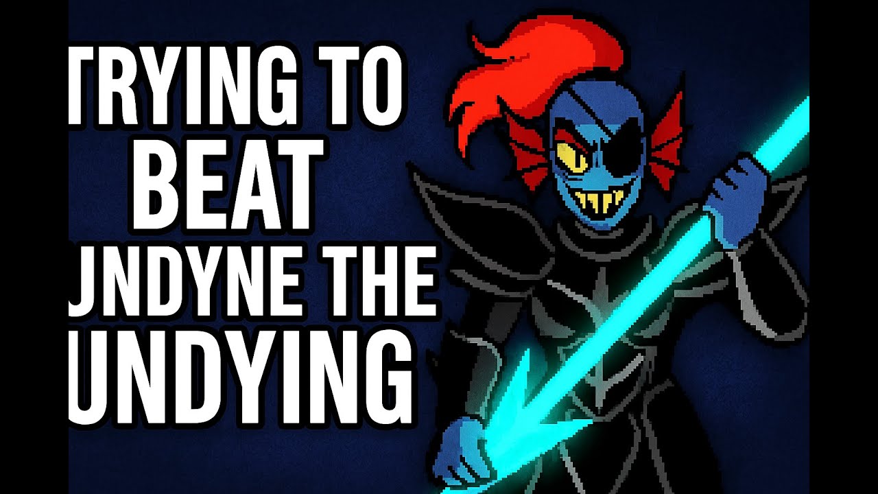 Trying to beat undyne the undying in undertale! - YouTube