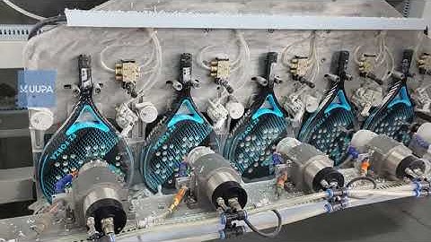 Padel racket drilling regulation through CNC