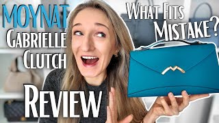 WORTH THE MONEY? MOYNAT GABRIELLE CLUTCH💙 Review, what fits, try-on - French heritage | Lesley Adina screenshot 5