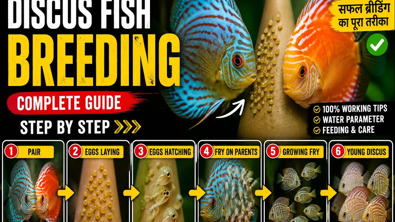 Discus Fish Breeding Ka Sabse Easy Tarika | Complete Step By Step Guide ...