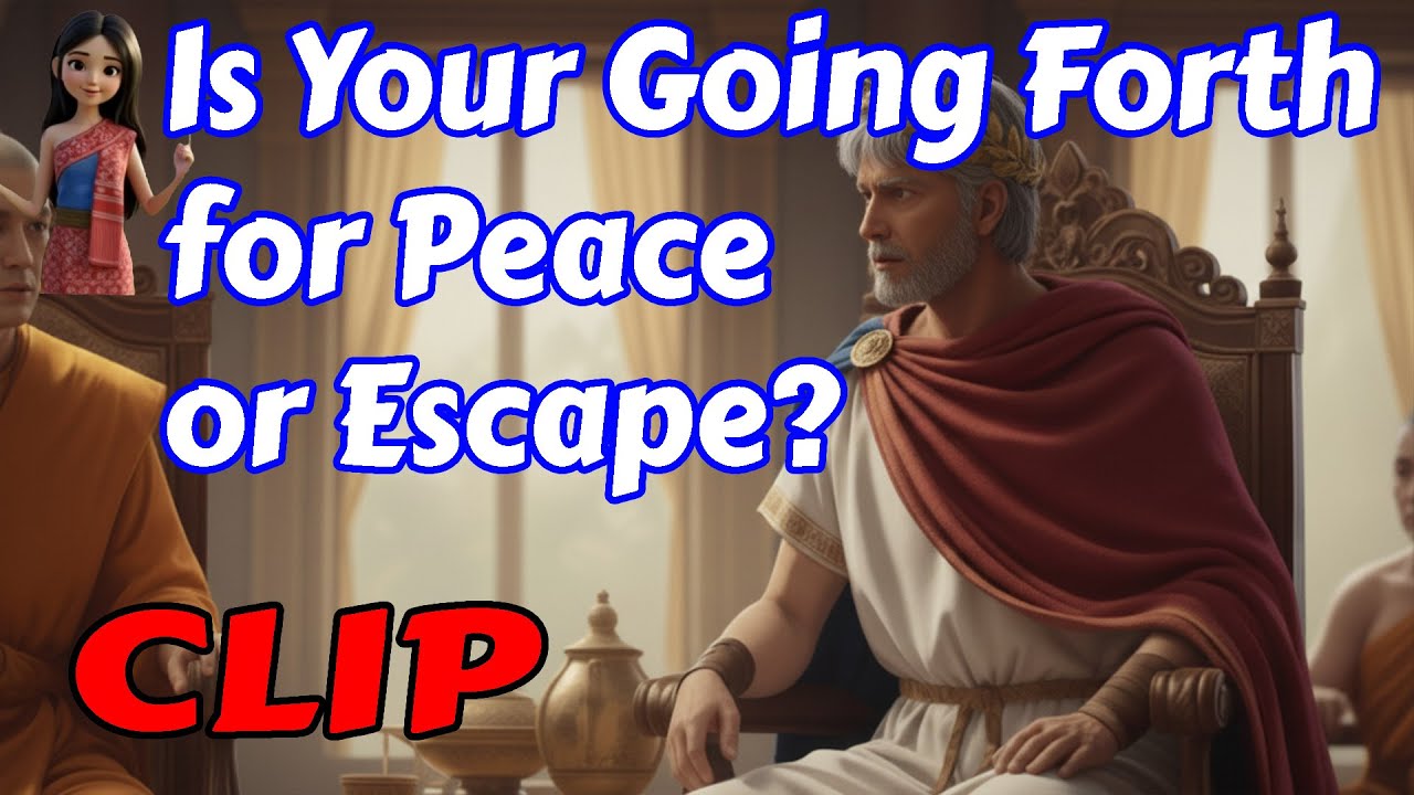 Is Your Going Forth for Peace or Escape?