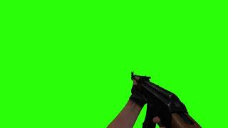 M9K - AK 47 Assault Rifle 1# in First Person [GREEN SCREEN]