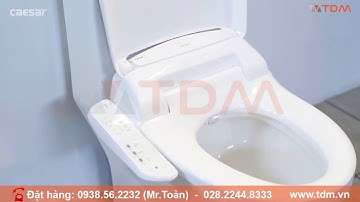 TDM.VN | Giới thiệu bồn cầu nắp điện tử Caesar CD1374/TAF400H đầy đủ chức năng thông minh cao cấp
