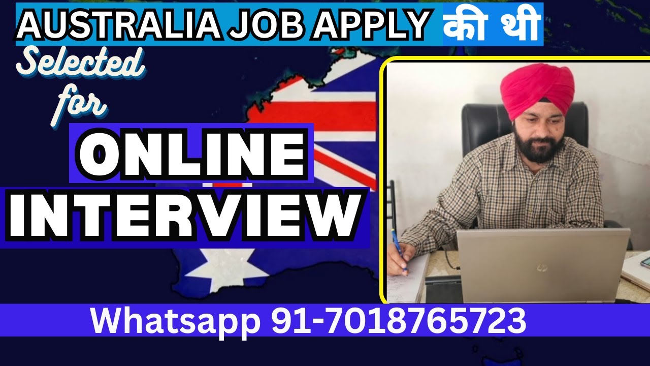 Ready go to ... https://youtu.be/LyV3Y_5U0IA [ ONLINE Interview for Australian Job, received. #jobsinaustralia]