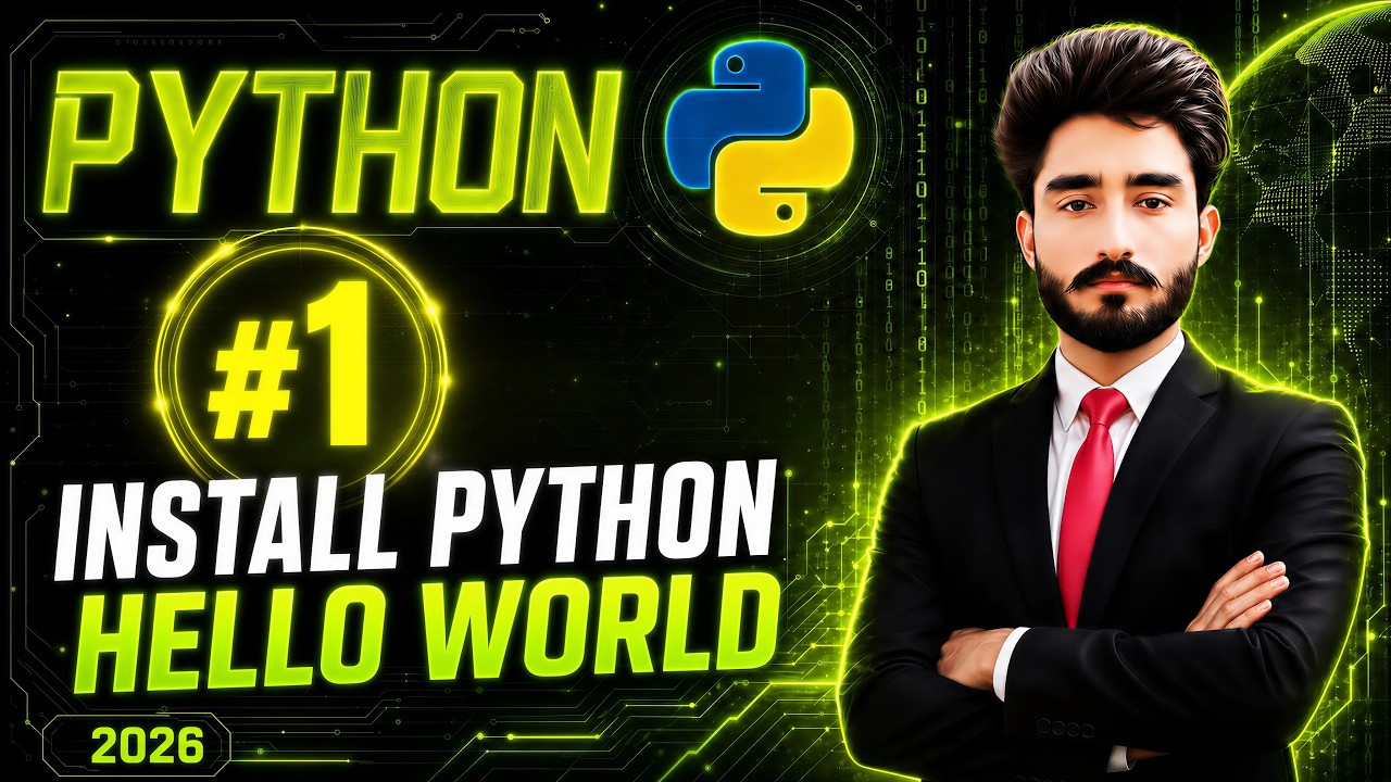 Python Full Course for Beginners #1 | Install Python & First Program ...