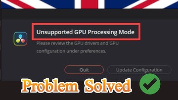Unsupported gpu processing mode Solved - davinci resolve -ubuntu