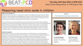 PCD expert talks: Measuring nasal nitric oxide in children