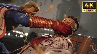 Mortal Kombat 1 - ALL 5 Homelander Fatalities on Omni-Man (4k)