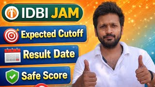 Idbi Jam Expected Cutoff And Expected Result Date !! #idbi #idbijam