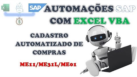 SAP Scripting com MS Excel VBA - Criando visões de Compras direto do Excel