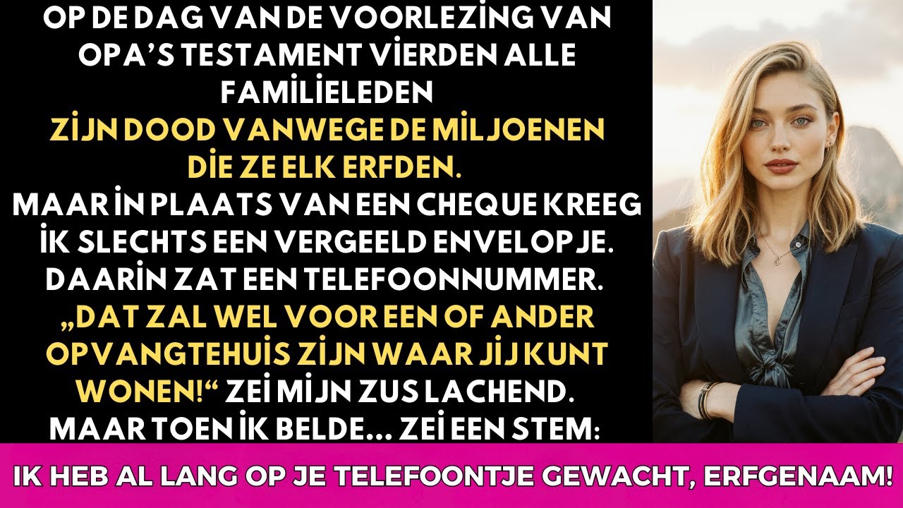 Iedereen werd rijk tijdens de testamentlezing van opa — maar ik kreeg alleen een brief…