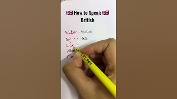 Thumbnail of How to speak British?
