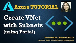 Azure Tutorial - Create VNet along with Subnets