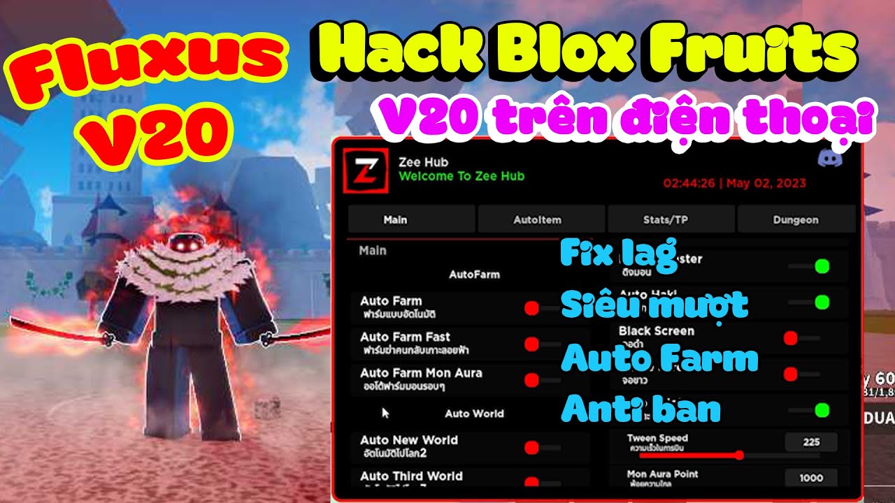 HACK Blox Fruit [ Clien Fluxus V20 ] update 19 [FIXLAG]