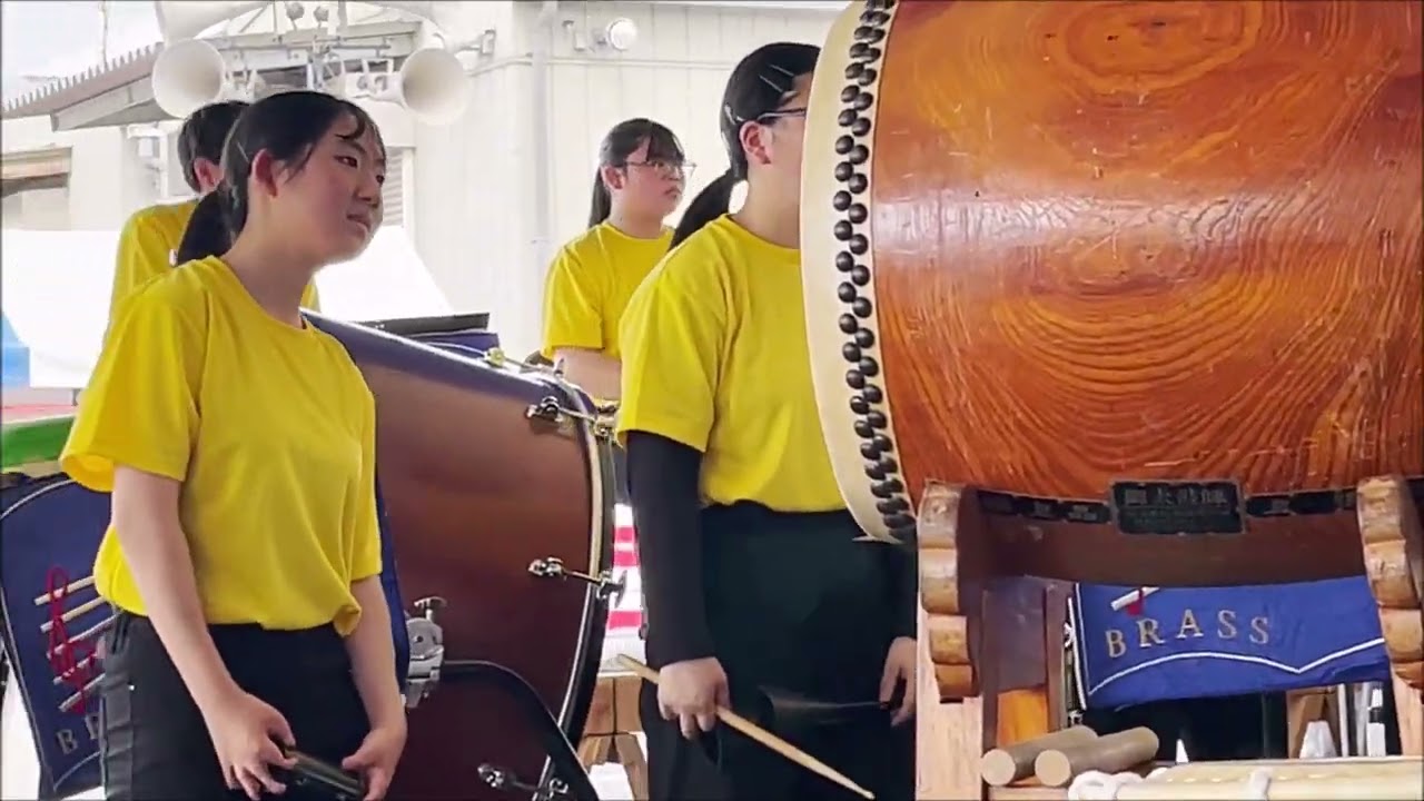 足利大学附属高等学校吹奏楽部の演奏会（2023.08.27　第10回ヤクルト健康まつり）