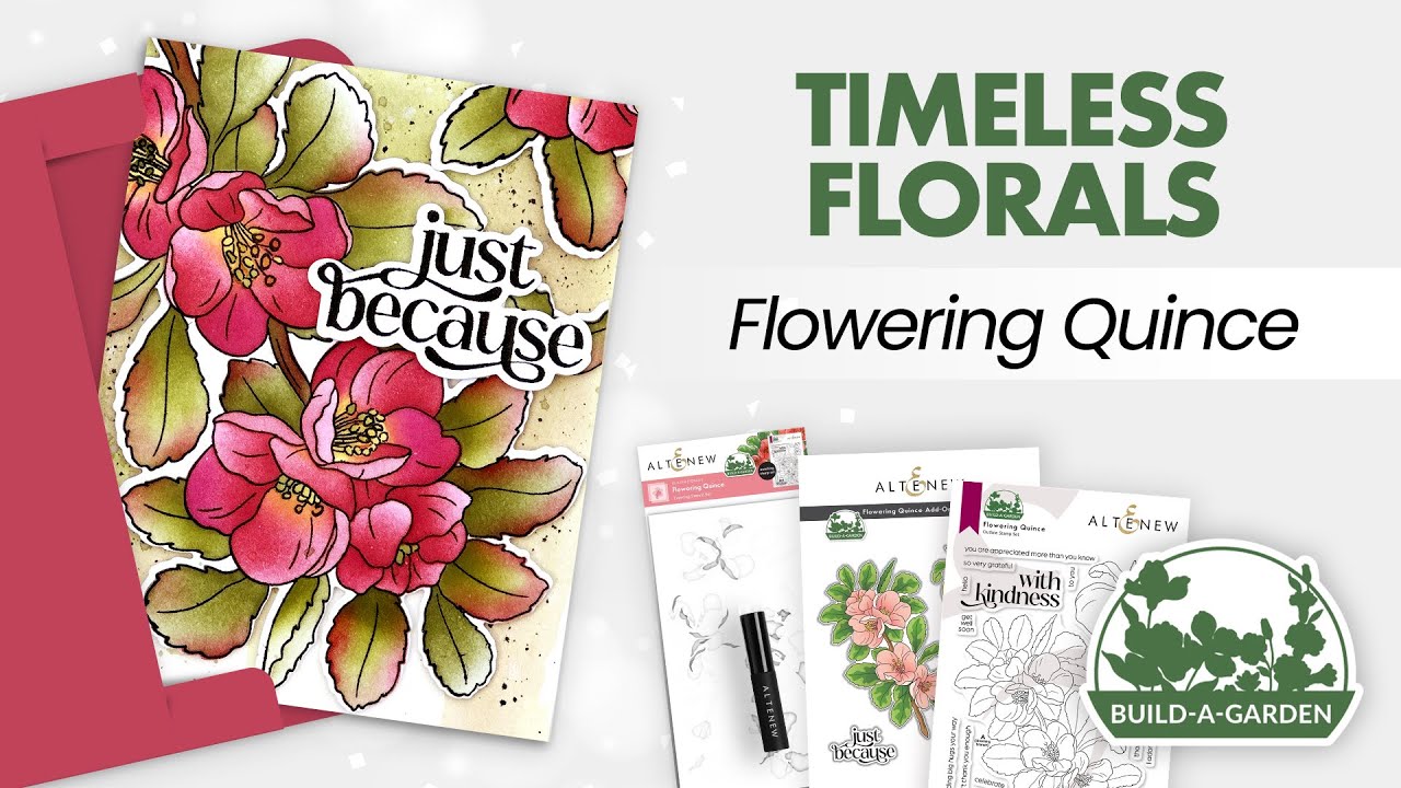 Build-A-Garden: Flowering Quince Add-On Die Set