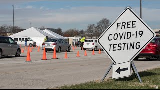 Free Covid-19 testing center opens outside St. Clair Square mall in Fairview Heights, Illinois