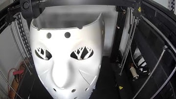 Ender 5 Max HUGE Hockey Mask - Time Lapse using the Nebula Camera