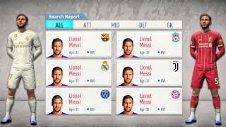 Messi On *ALL TEAMS* In FIFA 20 Career Mode!