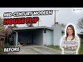 Mid Century Modern House Flip BEFORE - 70 Year Old Home Remodel Scope of Work