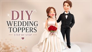 This Adorable Fondant Bride & Groom Will Make Any Wedding Cake Magical 💕 | Step-by-Step Tutorial