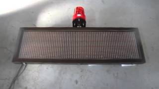 回転灯付き 横型LED表示
