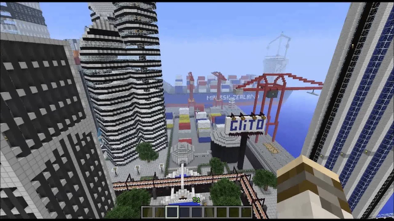 Minecraft Sky CIty - YouTube