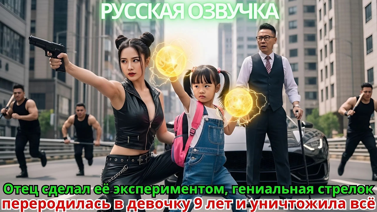 Отец сделал её экспериментом, гениальная стрелок переродилась в девочку 9 лет и уничтожила всё
