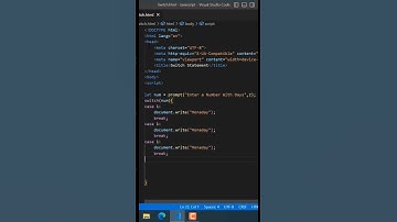 how to make switch statement in javascript