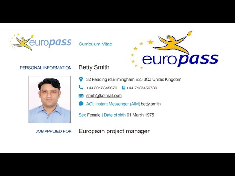 Cv europass How to