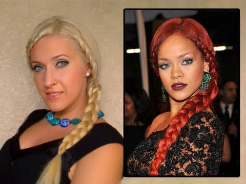 Rihanna Hair Tutorial: Braided Hairstyle For Long Hair Coiffure Cheveux Longs Natte Tresse  Soi Meme