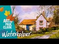 How to paint in watercolour  a sussex farmhouse