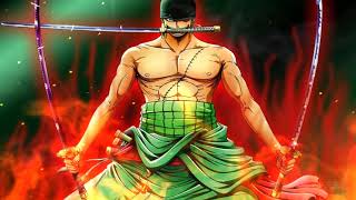 Roronoa Zoro Glow Effect Vip Tech Logo One Piece