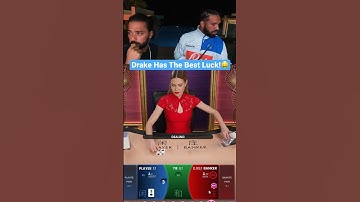 Thumbnail of Drake Has The Best Luck Ever On Baccarat! #drake #baccarat #hugewin #bigwin
