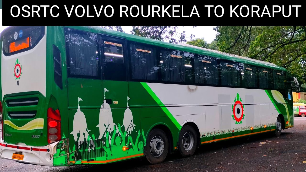 Osrtc Volvo 9600 Bus || Rourkela to Koraput Osrtc Volvo Bus || Damanjodi to Rourkela Bus