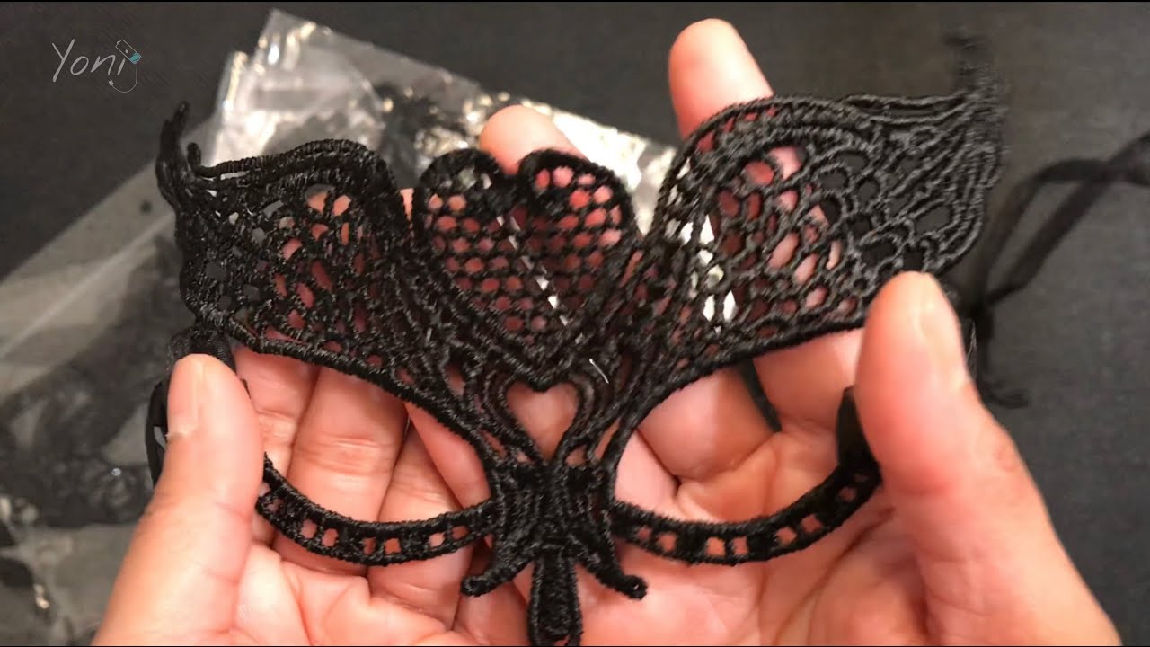 unboxing SEXY Black Lace Mask Venetian Style Masquerade Ball Party Masks Pack of 15