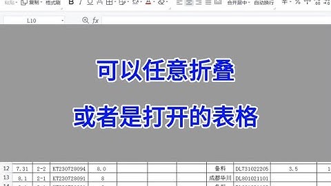 WPS Excel：可以任意折叠或者是打开的表格。#wps #excel