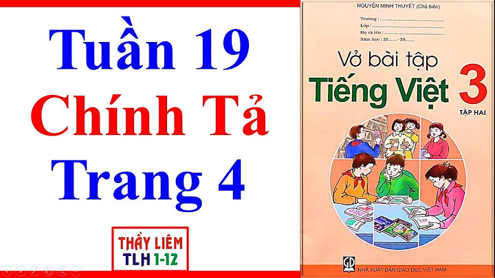 Bài tập Tiếng Việt lớp 3 trang 4 tập 2