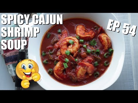 Spicy Cajun Shrimp Soup | Meal Prep For Weight Loss