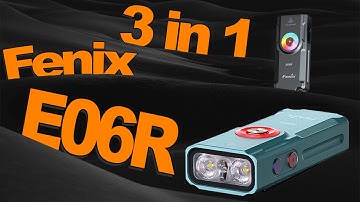 Fenix E06R: The Mighty 3-in-1 Keychain Flashlight with UV and laser pointer