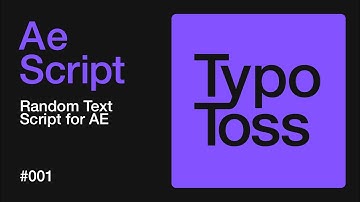 Introducing TypoToss: The Ultimate Text Randomizer for After Effects