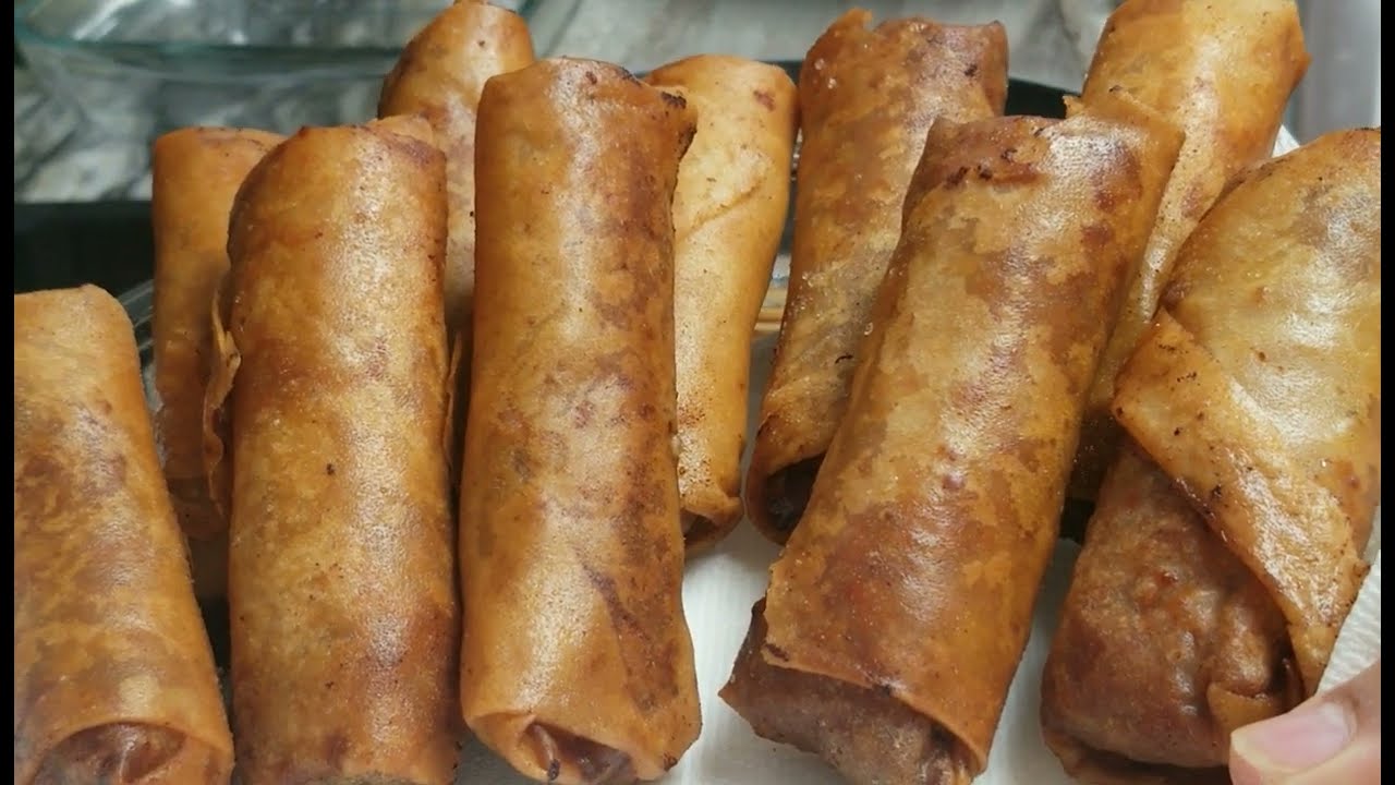 mix beef and pork with cheese lumpia 