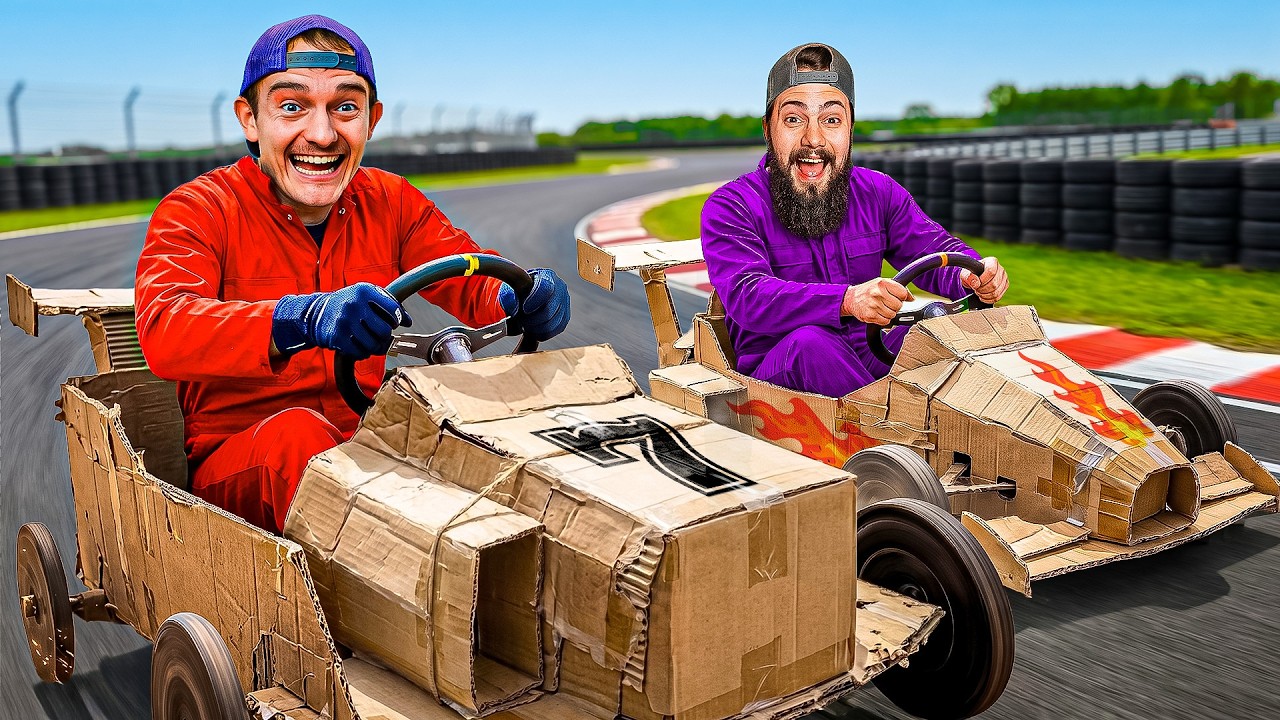 Driving World's Fastest Cardboard Car