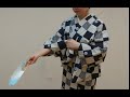日本舞踊家の舞扇 要返し