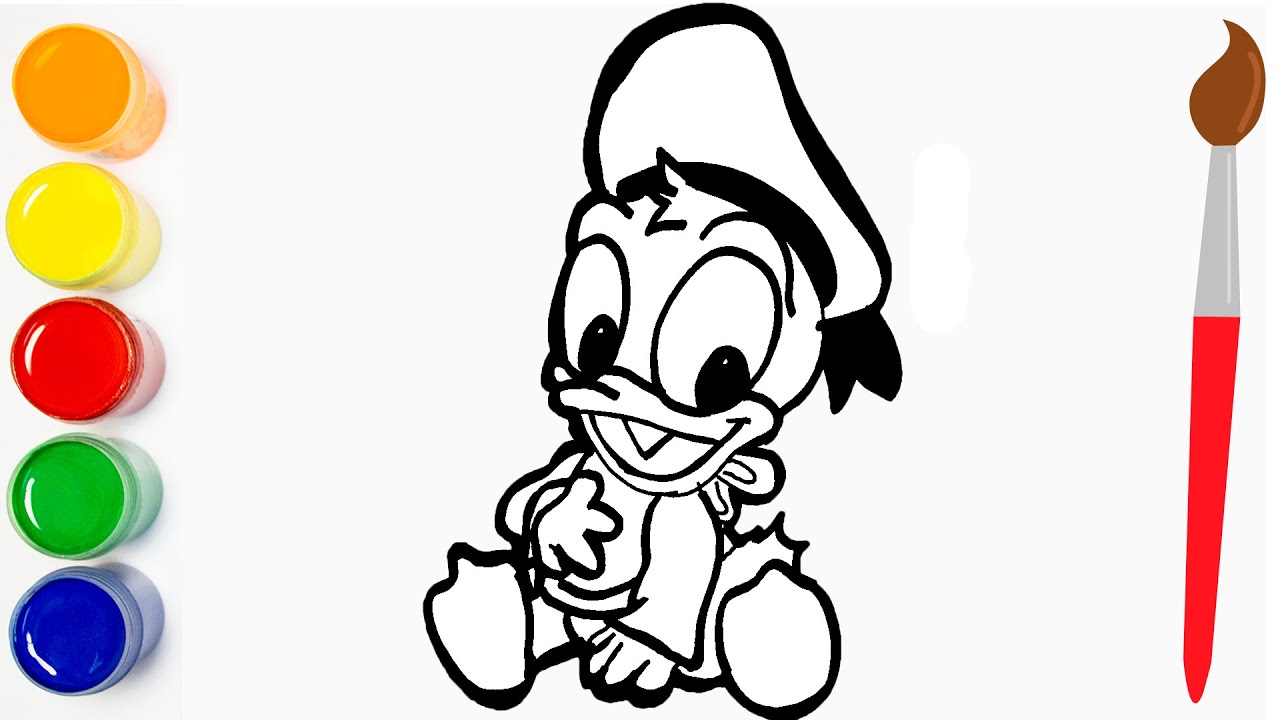 Coloring Pages  Baby Donald Duck Coloring Pages