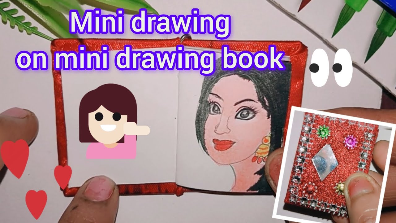 it is very interesting to draw in a mini book #fun #drawing #art #viral ...