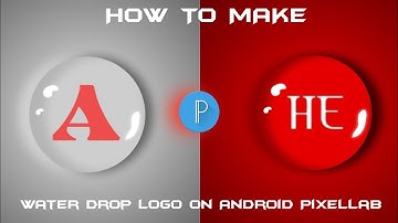 How to Make Water Drop Logo On Android Pixellab || Pixellab Tutorial