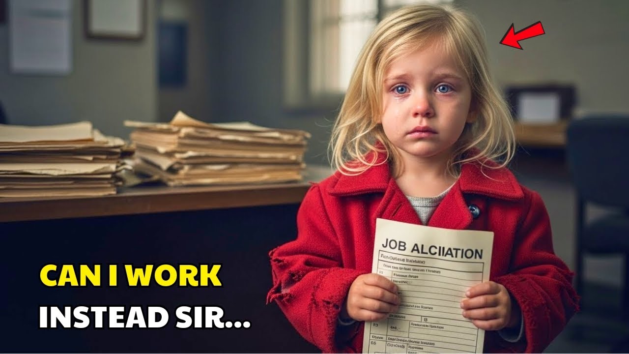 A POOR LITTLE GIRL TAKES HER MOTHER’S JOB APPLICATION TO A BILLIONAIRE — HER REQUEST ASTONISHES HIM